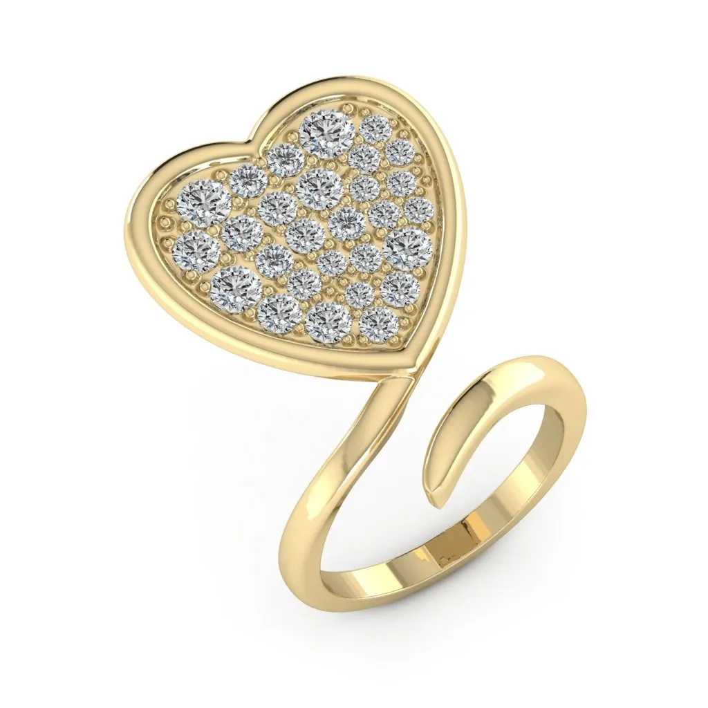 1.88 d.e.w cts Daynna Moissanite Ring