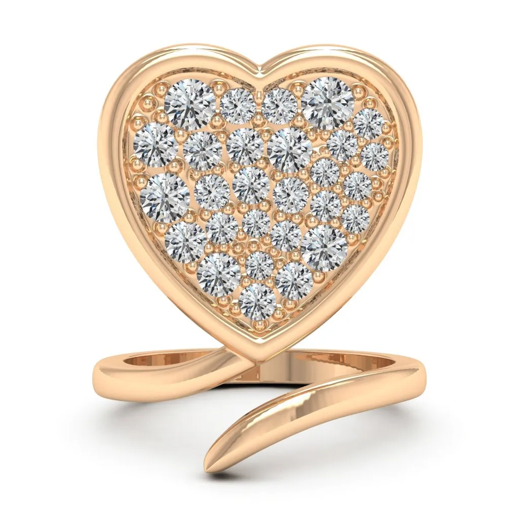 1.88 d.e.w cts Daynna Moissanite Ring