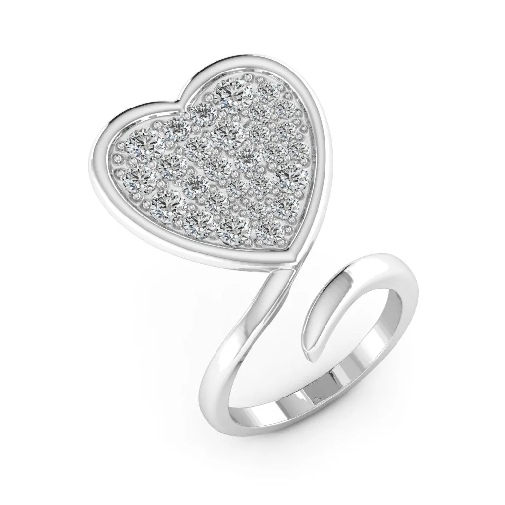 1.88 d.e.w cts Daynna Moissanite Ring