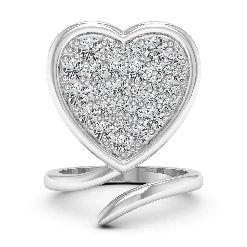 1.88 d.e.w cts Daynna Moissanite Ring