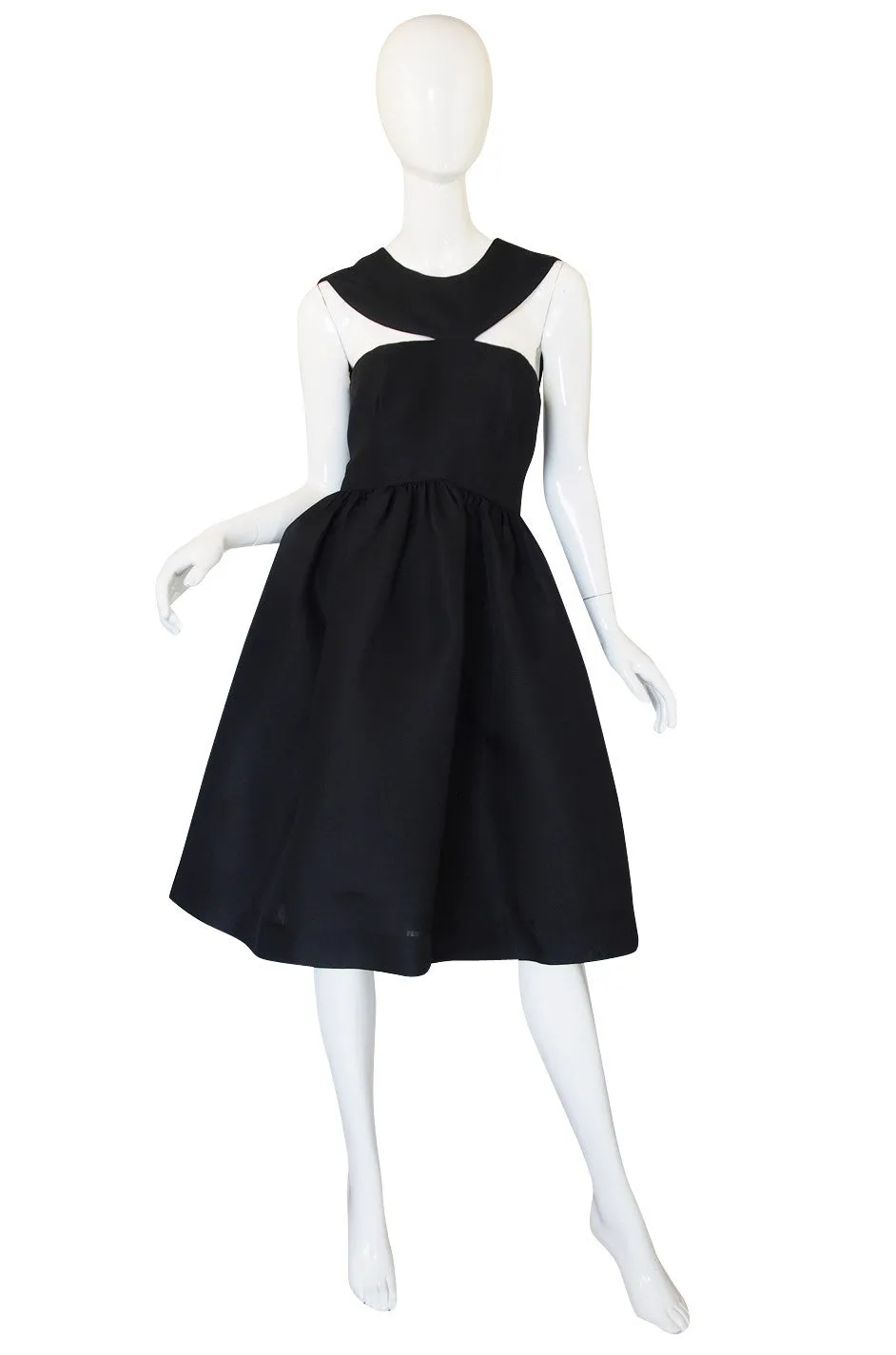 1970s Bill Blass Cut Out Cocktail Dress