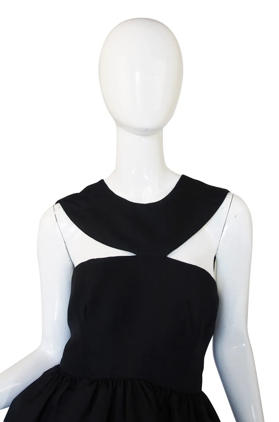 1970s Bill Blass Cut Out Cocktail Dress