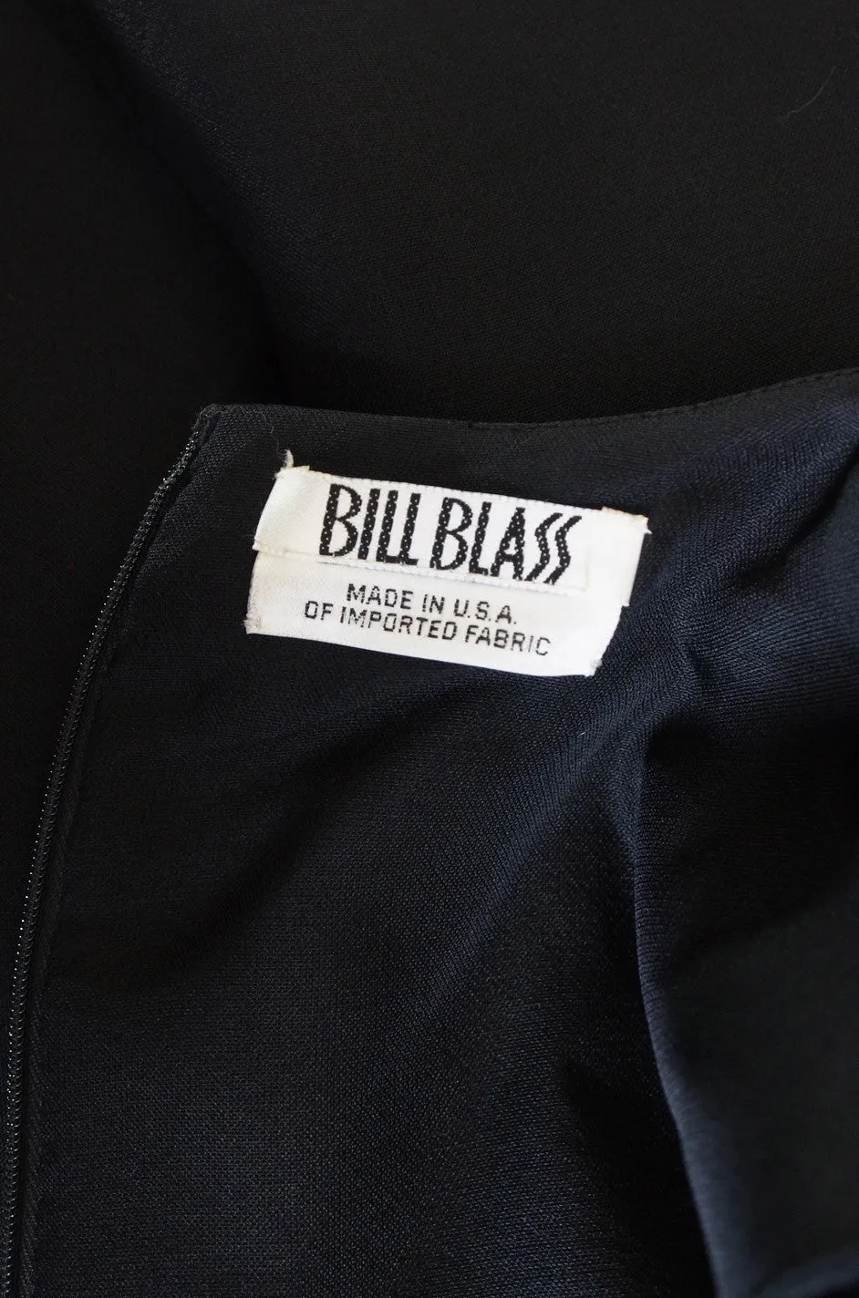 1970s Bill Blass Cut Out Cocktail Dress