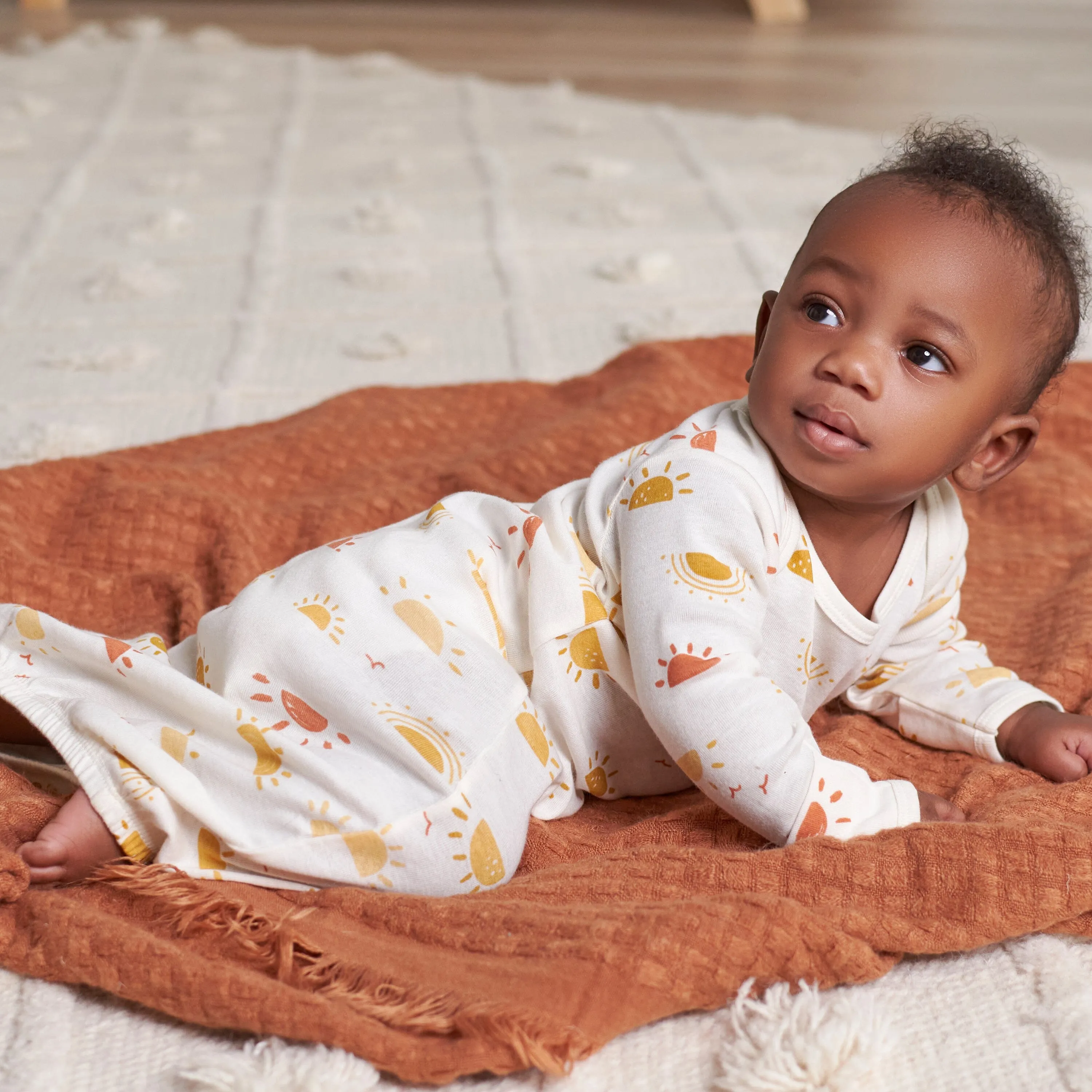 4-Pack Baby Neutral Southwest Gowns