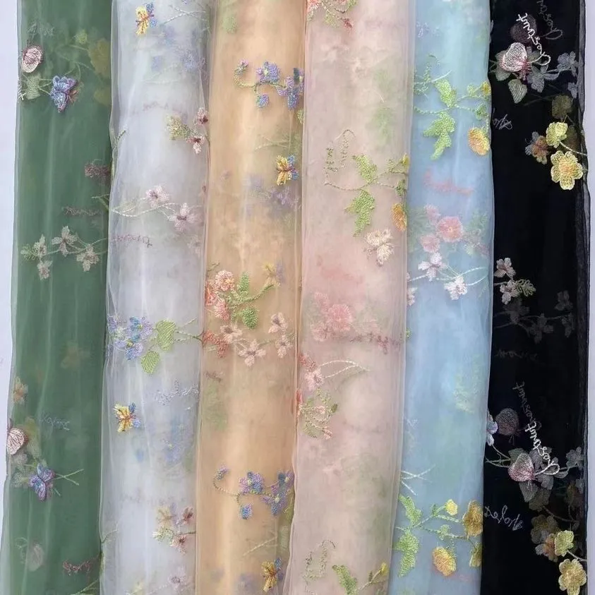 60cm Train Embroidery Tulle Maternity Dress High Waist Ladies Beach Dress YEWEN YW220324-1