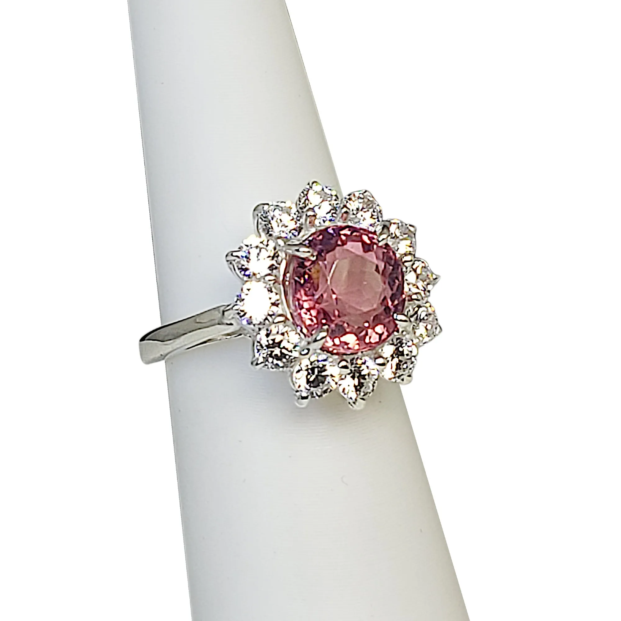 A sterling silver tribute to the Pink Tourmaline Cocktail Ring! October Birthstone