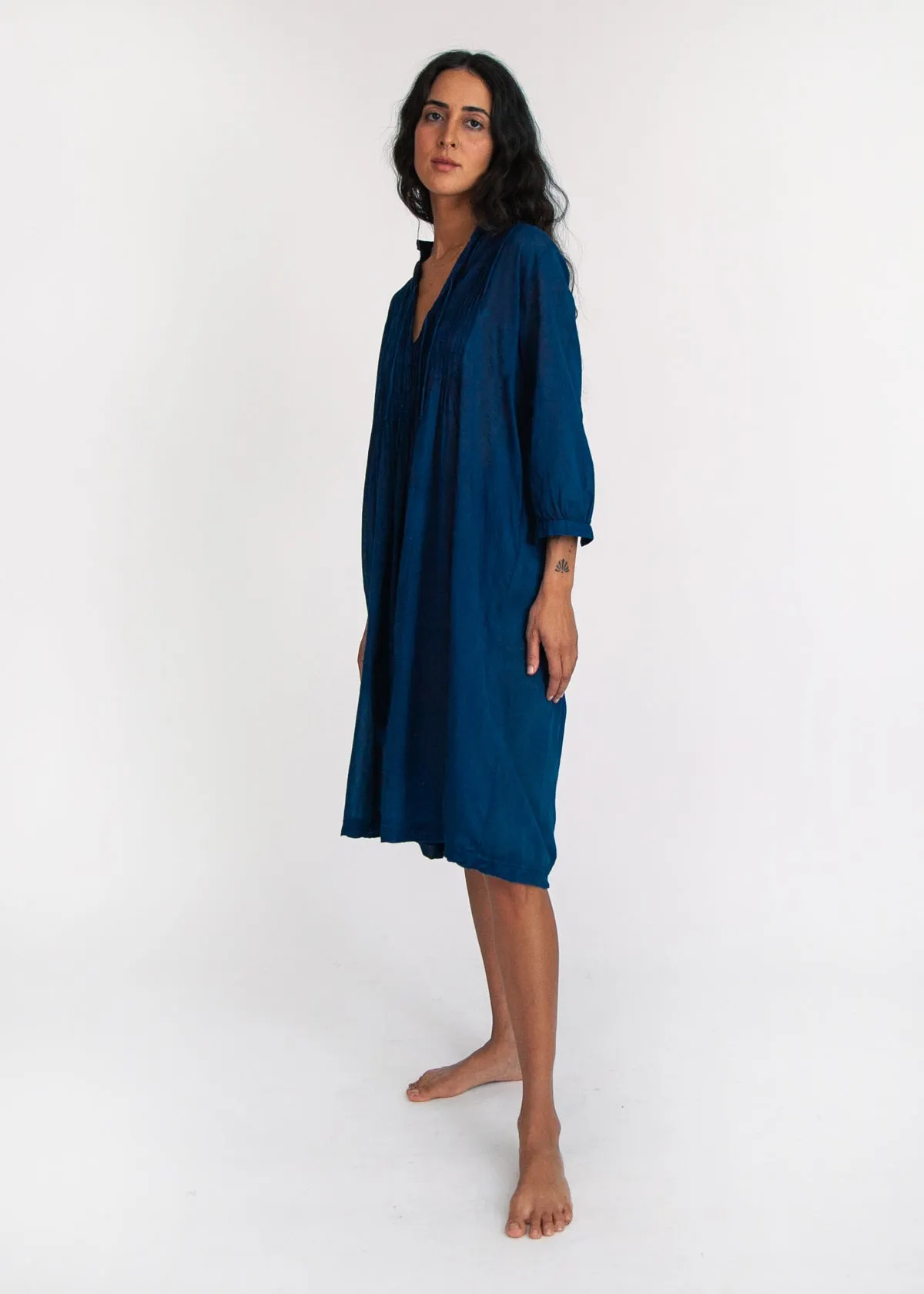 Aditi Natural Indigo Dress