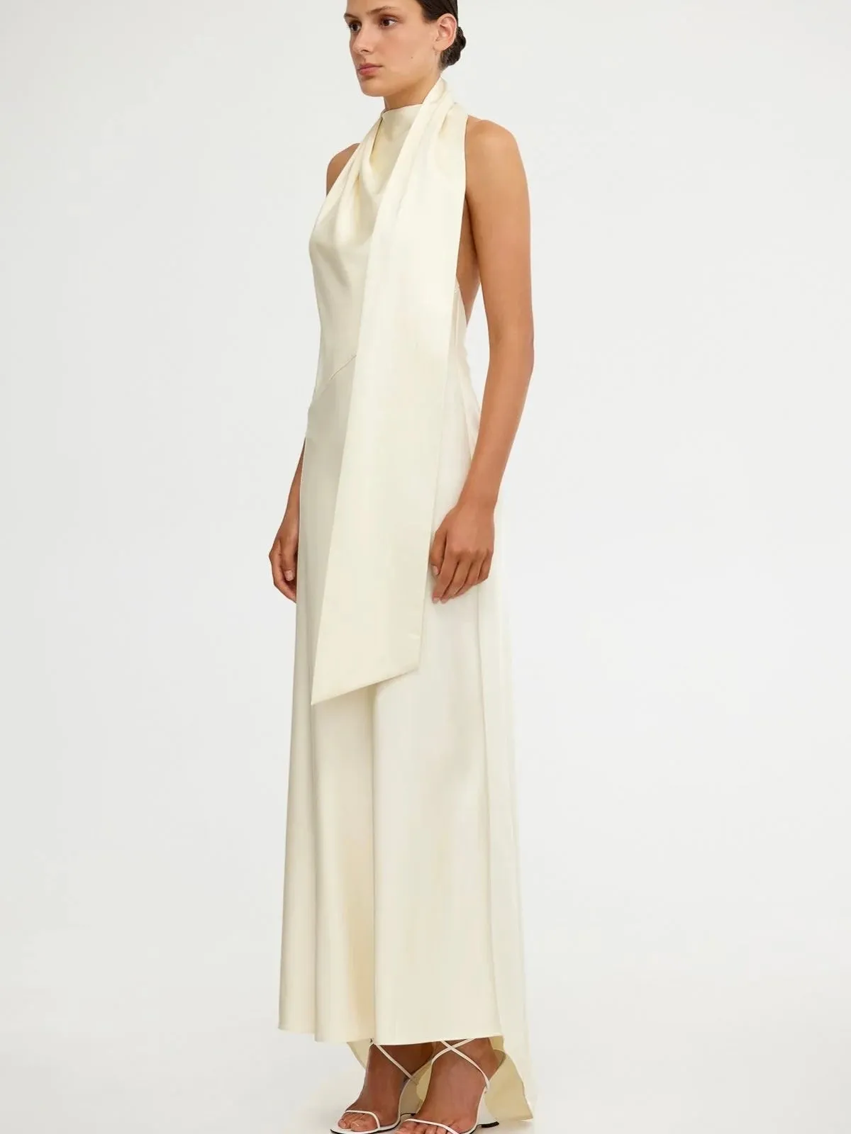 Adriana Halter Gown Pearl
