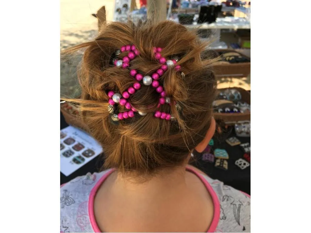 African Butterfly Chameleon Hair Comb - Stones & Bones Blonde 45