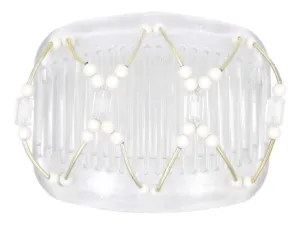 African Butterfly Hair Comb - Beada Tube Clear 59