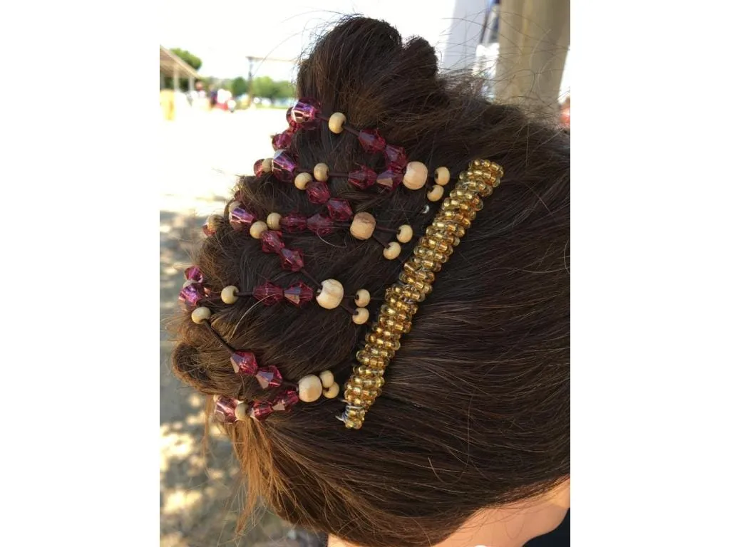 African Butterfly Wire Hair Clip - 9 Tong 575