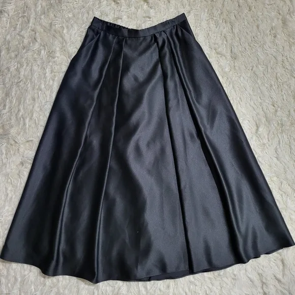 Alex Evenings Black Maxi A-line Skirt Size Medium