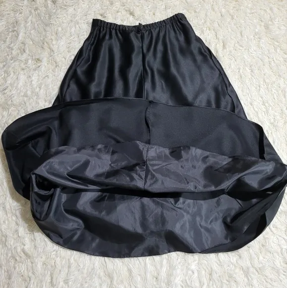 Alex Evenings Black Maxi A-line Skirt Size Medium