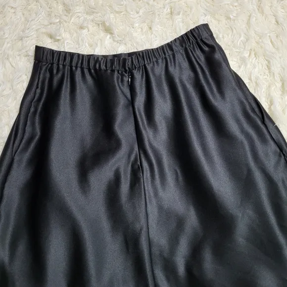 Alex Evenings Black Maxi A-line Skirt Size Medium