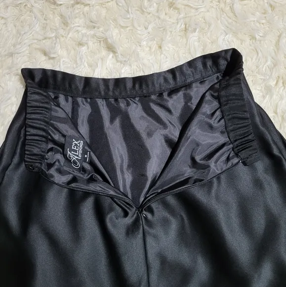 Alex Evenings Black Maxi A-line Skirt Size Medium