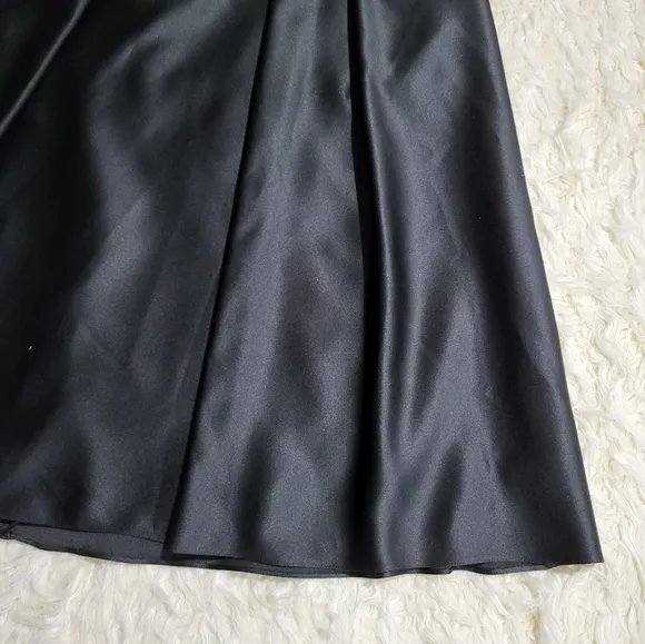 Alex Evenings Black Maxi A-line Skirt Size Medium