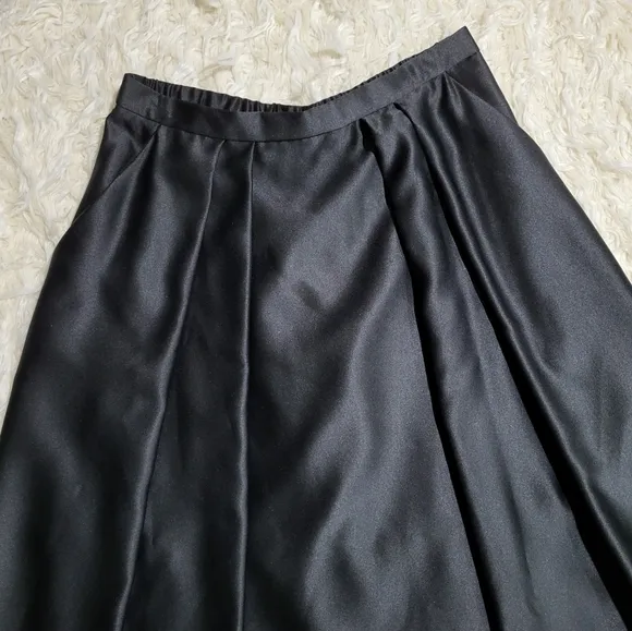 Alex Evenings Black Maxi A-line Skirt Size Medium