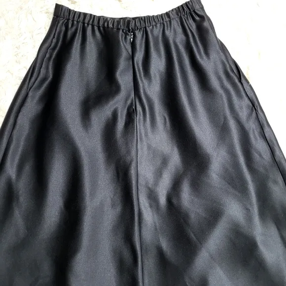 Alex Evenings Black Maxi A-line Skirt Size Medium