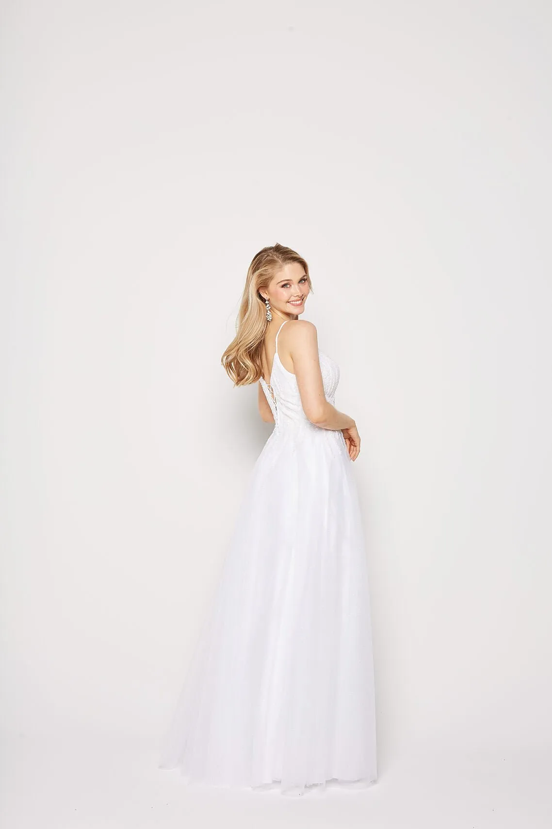 Aster Dress in White by Tania Olsen PO2316