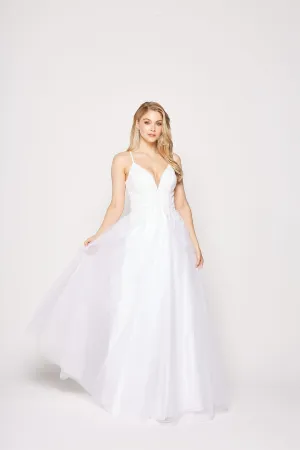 Aster Dress in White by Tania Olsen PO2316