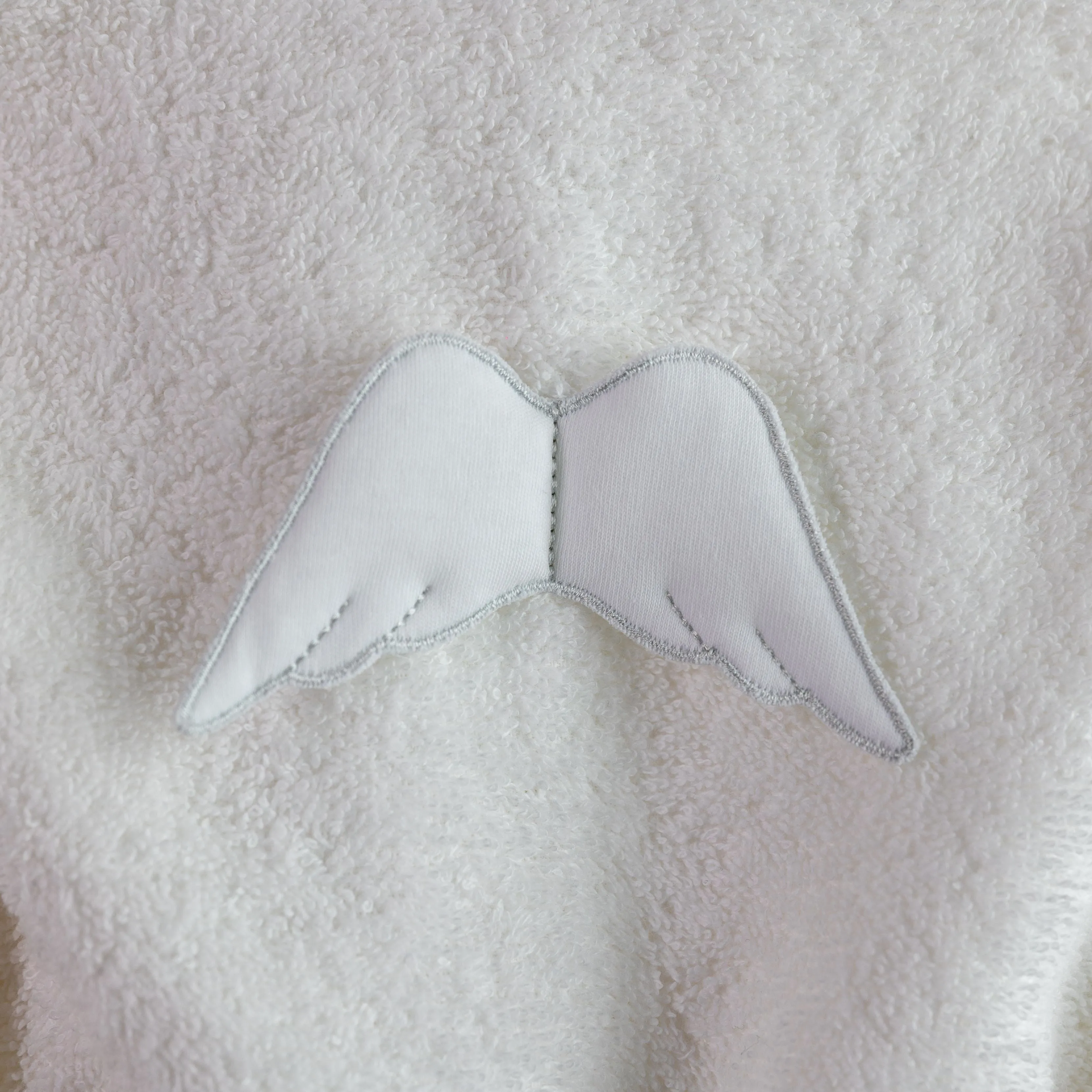 Baby Gi Angel Wings Towelling Bathrobe - White