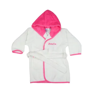 Baby Hooded Bathrobe - Pink