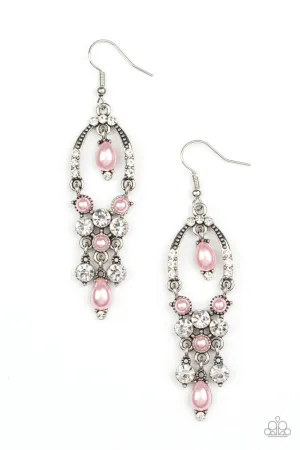 Back in the Spotlight Pink Paparazzi Earrings