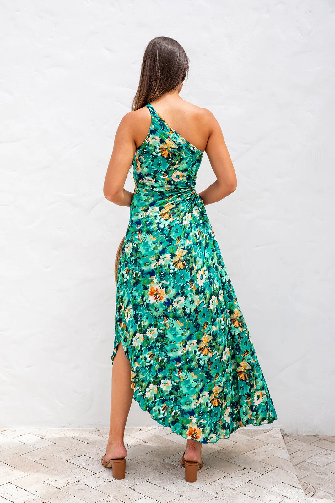 Baina Midi Dress - Green