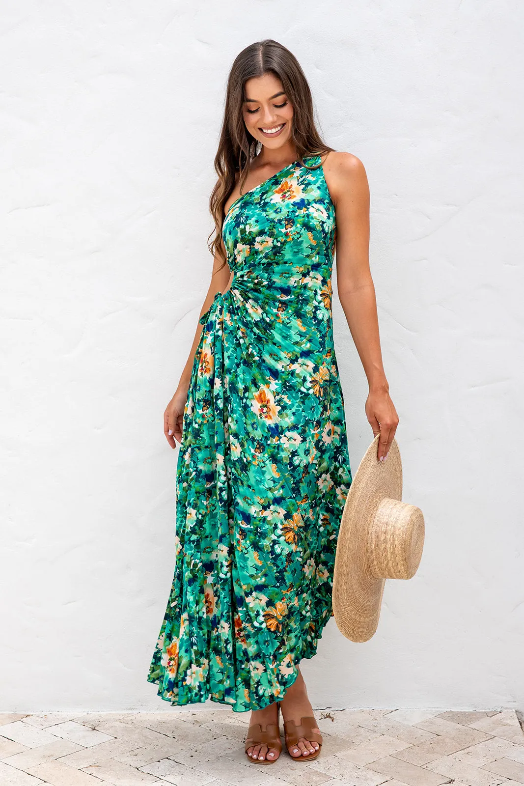 Baina Midi Dress - Green