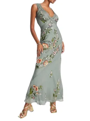 Beaded Maxi Dress