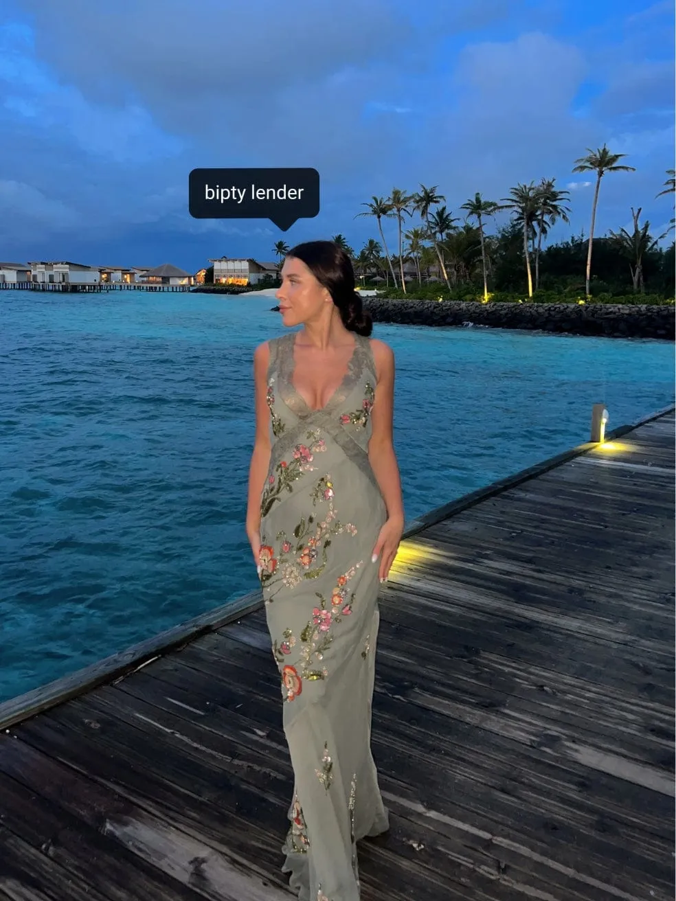 Beaded Maxi Dress