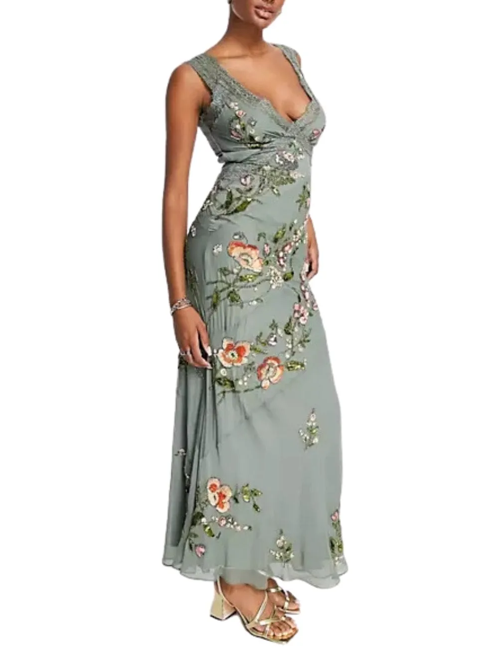 Beaded Maxi Dress