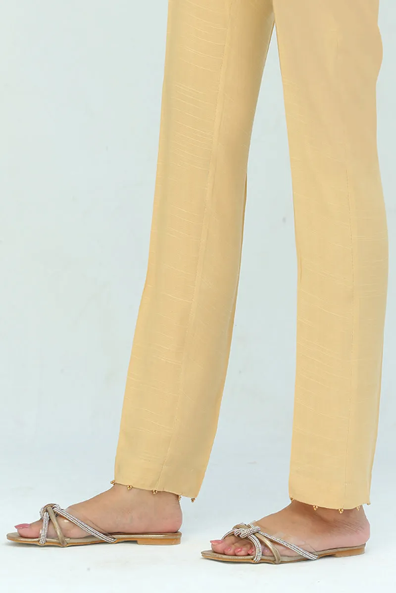 BEADED SILK PANTS 3