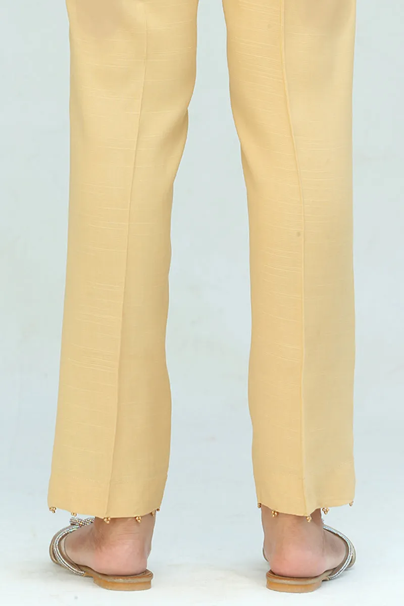 BEADED SILK PANTS 3