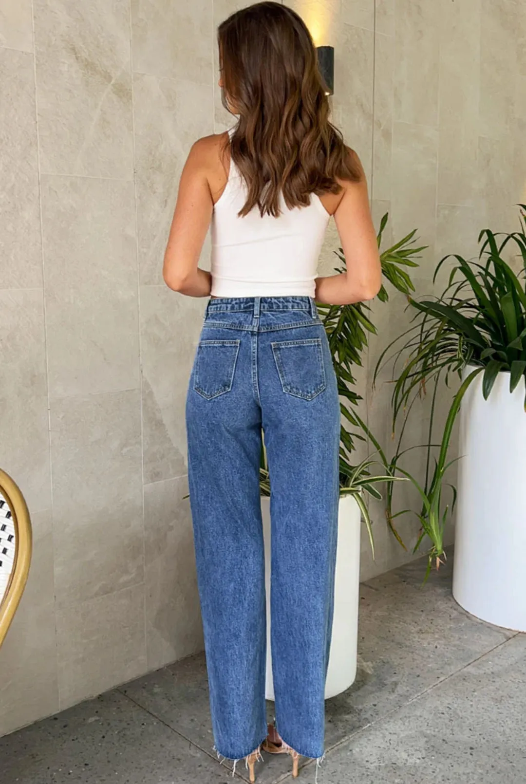 Beate® | Women'S High Waist Beaded Jeans Cargo