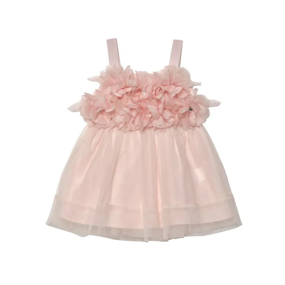 BEBE PEONY TULLE DRESS
