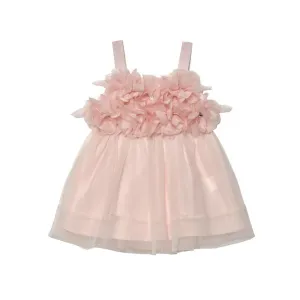 BEBE PEONY TULLE DRESS