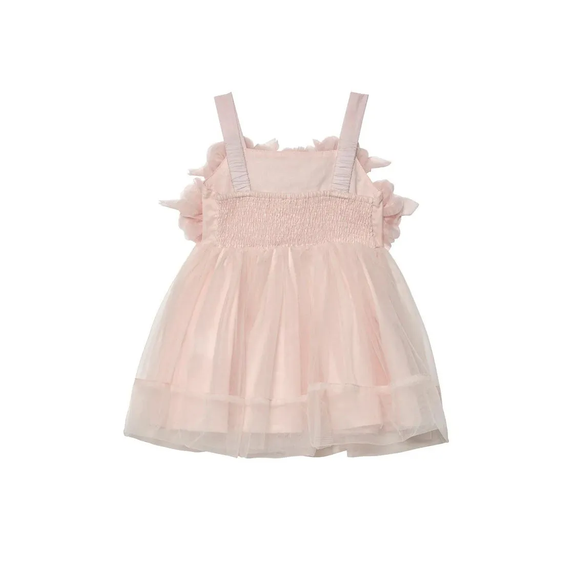BEBE PEONY TULLE DRESS
