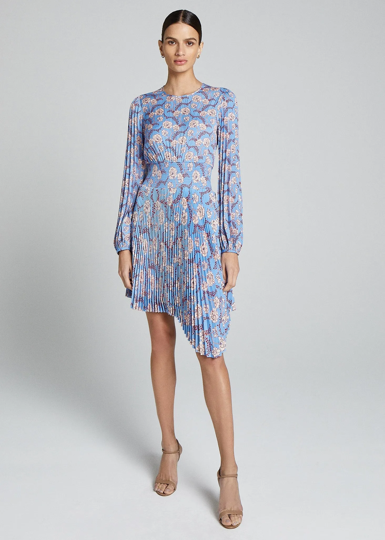 Behati Dress (Blue/Red Multi)