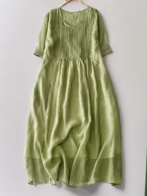 Bianca - Elegant pleated loose dress