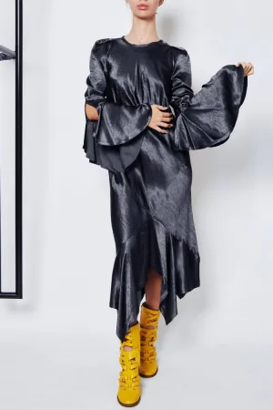 Bias Circle Dress in Midnight | FINAL SALE