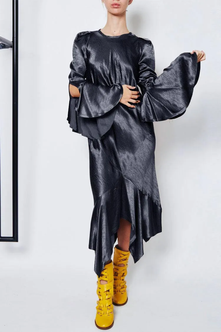 Bias Circle Dress in Midnight | FINAL SALE