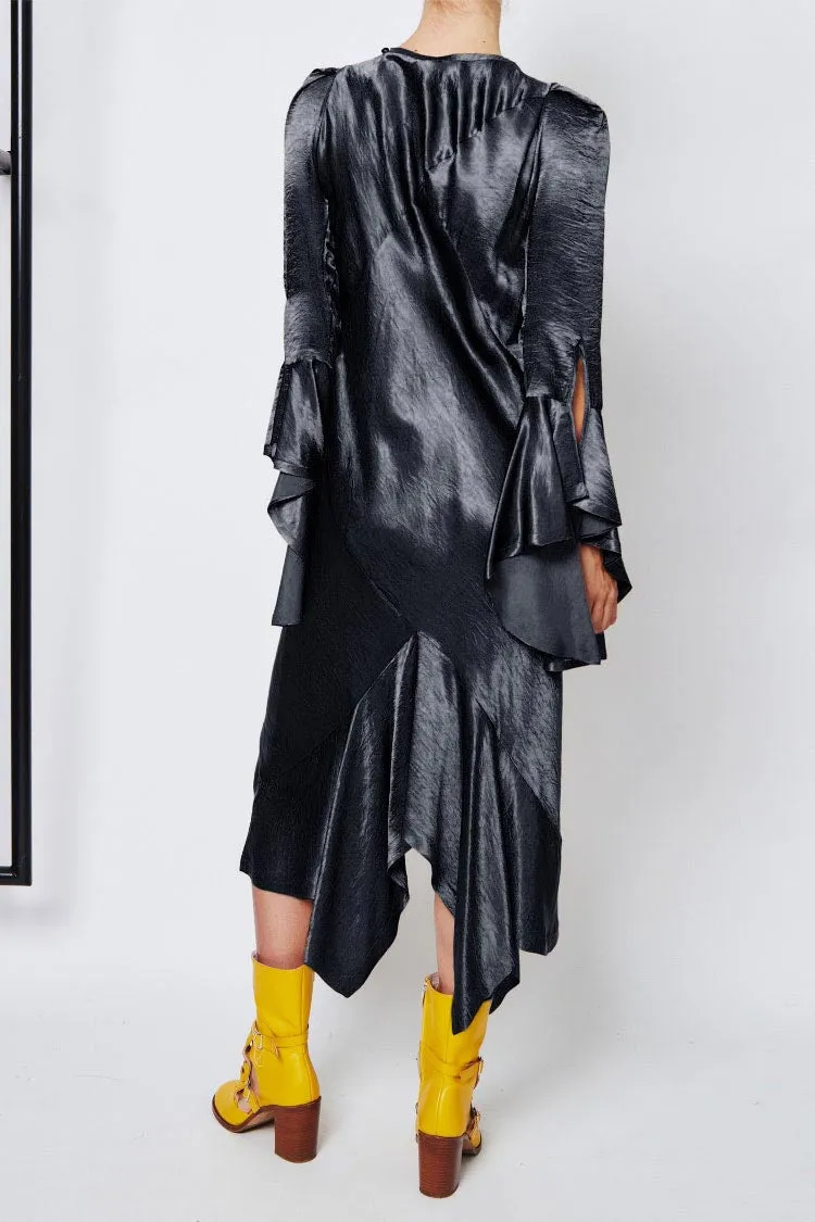 Bias Circle Dress in Midnight | FINAL SALE