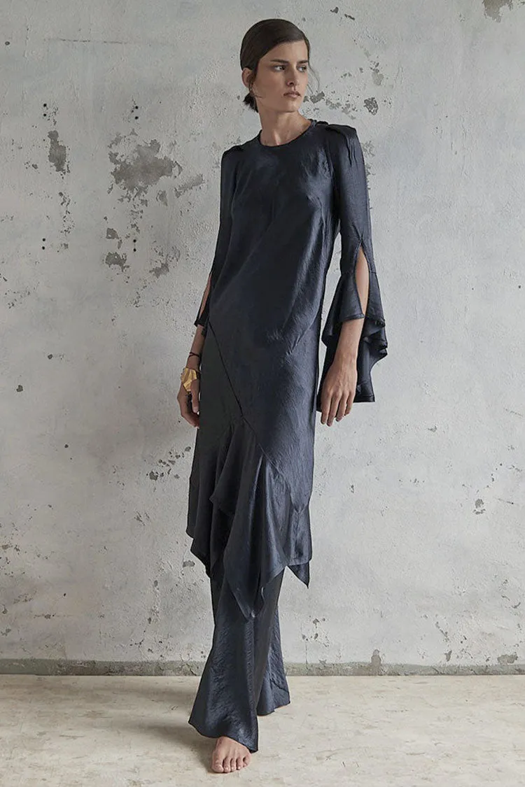 Bias Circle Dress in Midnight | FINAL SALE