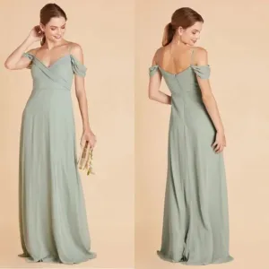 Birdy Grey Spence Sage Green Bridesmaid Formal Prom Gown Convertible XS NEW