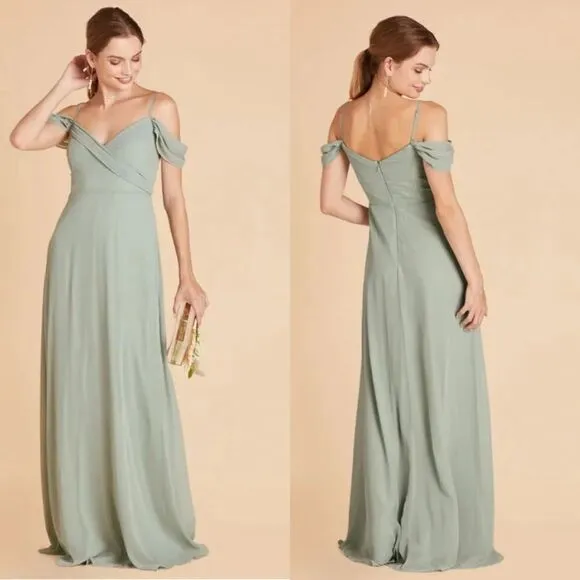 Birdy Grey Spence Sage Green Bridesmaid Formal Prom Gown Convertible XS NEW