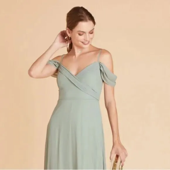 Birdy Grey Spence Sage Green Bridesmaid Formal Prom Gown Convertible XS NEW