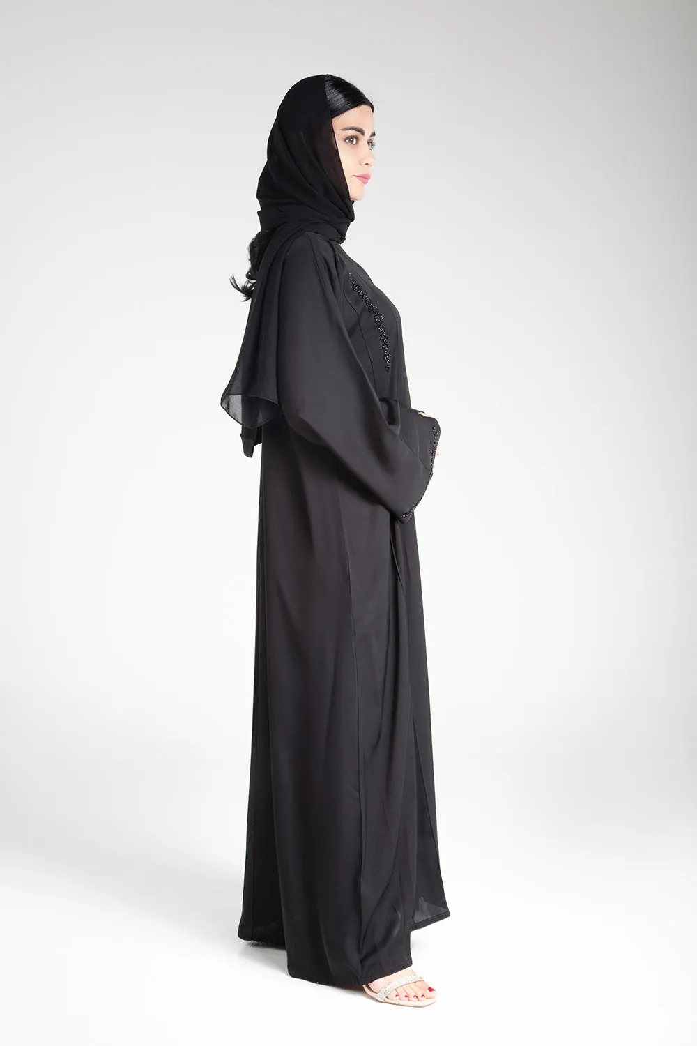 Black Beaded Abaya