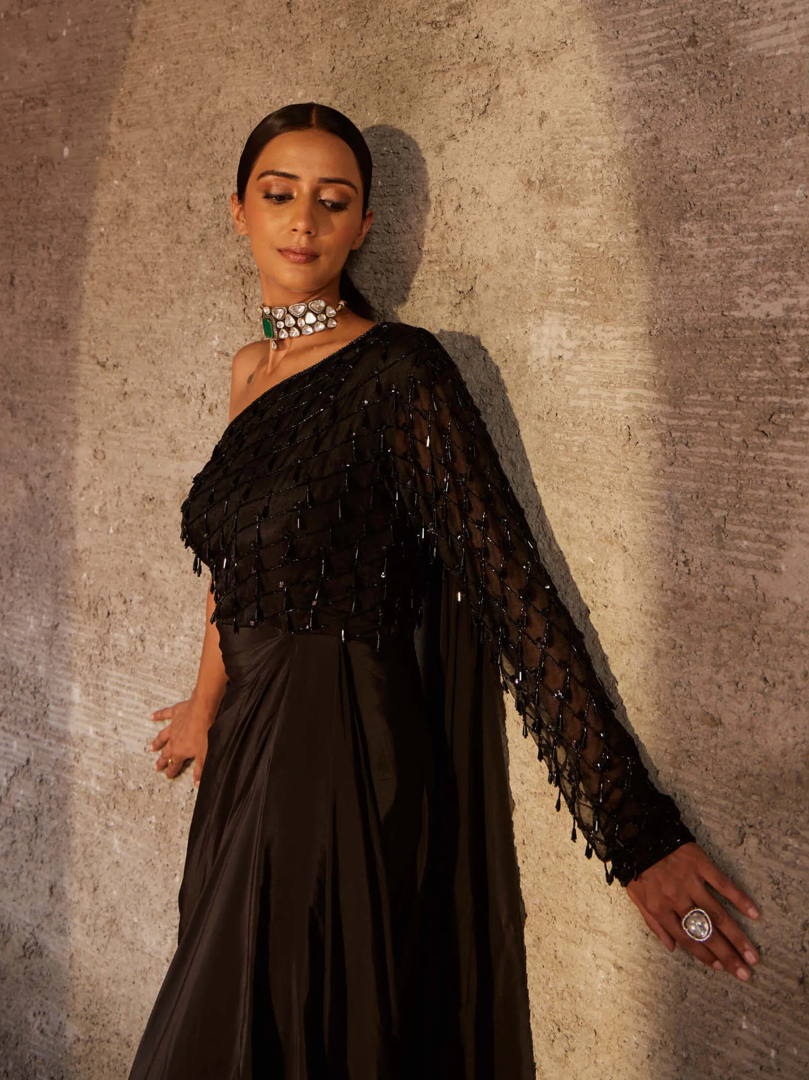 Black husna utsav gown