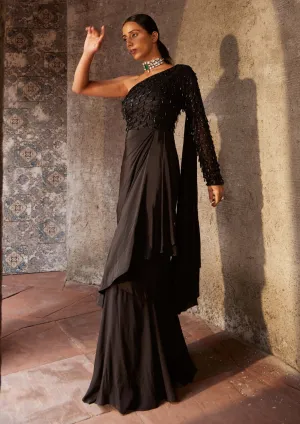 Black husna utsav gown
